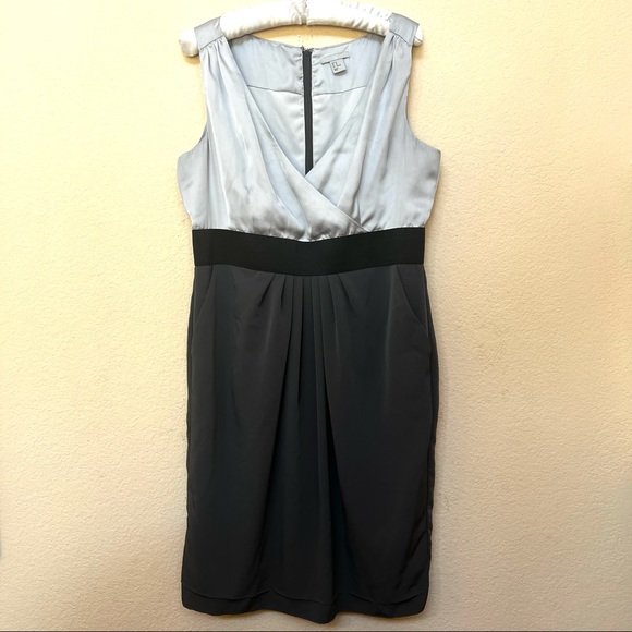 H&M Grey Black Sleeveless Dress Sz 14 B1/29 - Picture 3 of 14